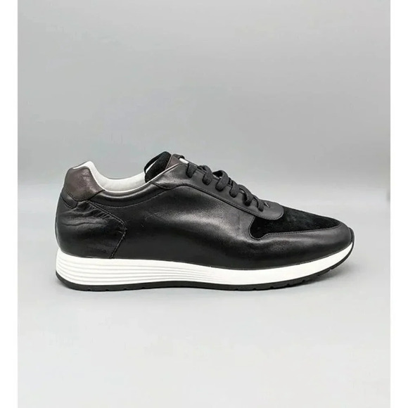To Boot New York Aegis Men's Trainers Black Leather Sneakers Sz 11.5 M MSRP $395 - Picture 2 of 9